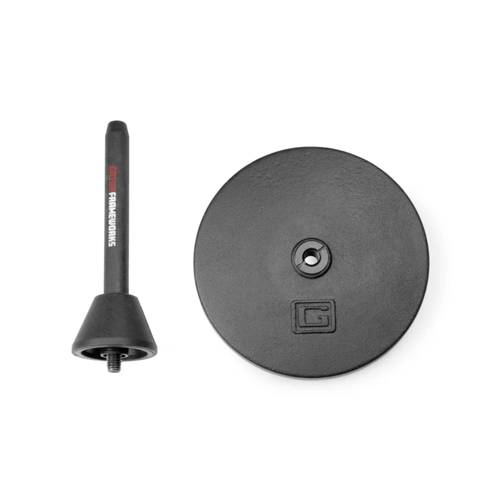 Gator GFW-BNO-CLRFLU Weighted Round Base Stand for Clarinet or Flute - Image 4