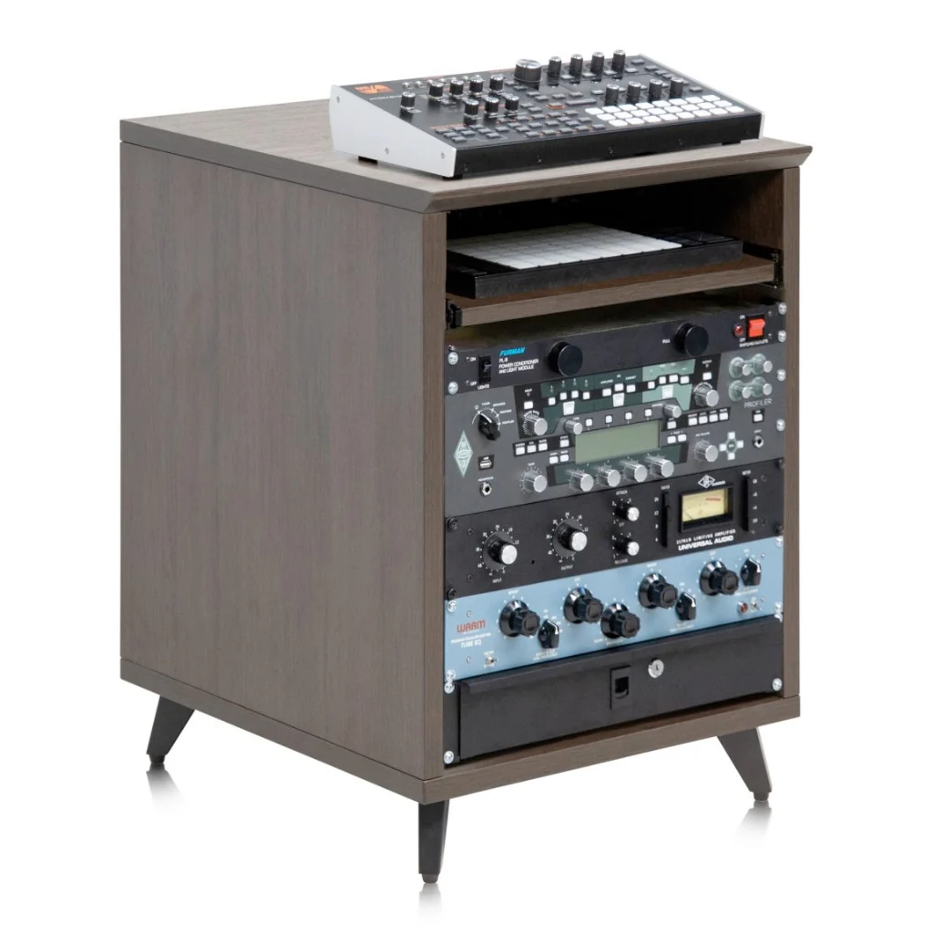 Gator Frameworks GFW-ELITEDESKRK-BRN Studio 10u Rack Brown - Image 6