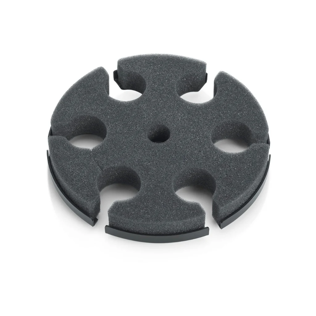 Gator GFW-MIC-6TRAY Multi Microphone Tray Designed To Hold 6 Mics