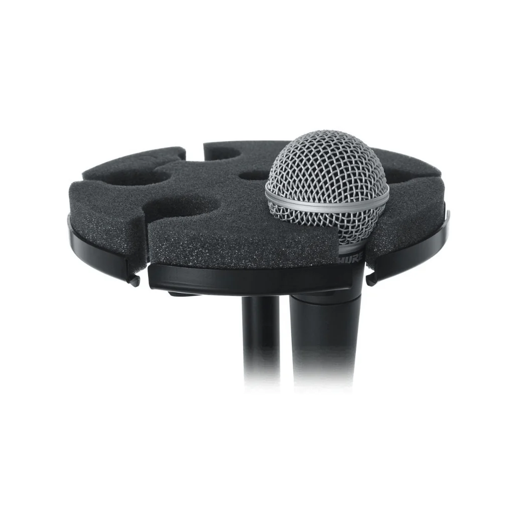 Gator GFW-MIC-6TRAY Multi Microphone Tray Designed To Hold 6 Mics - Image 2