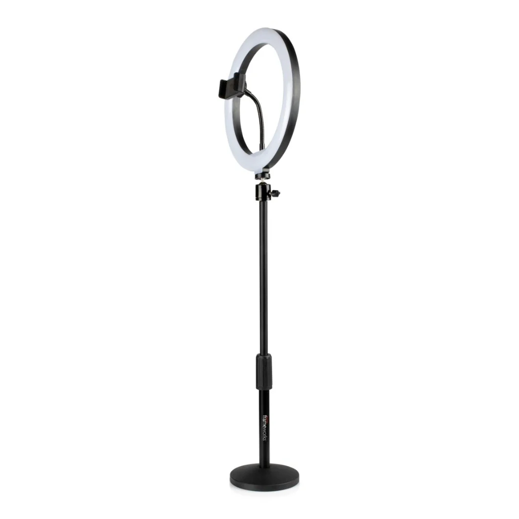 GATOR Ring Light Phone Holder Round Stand