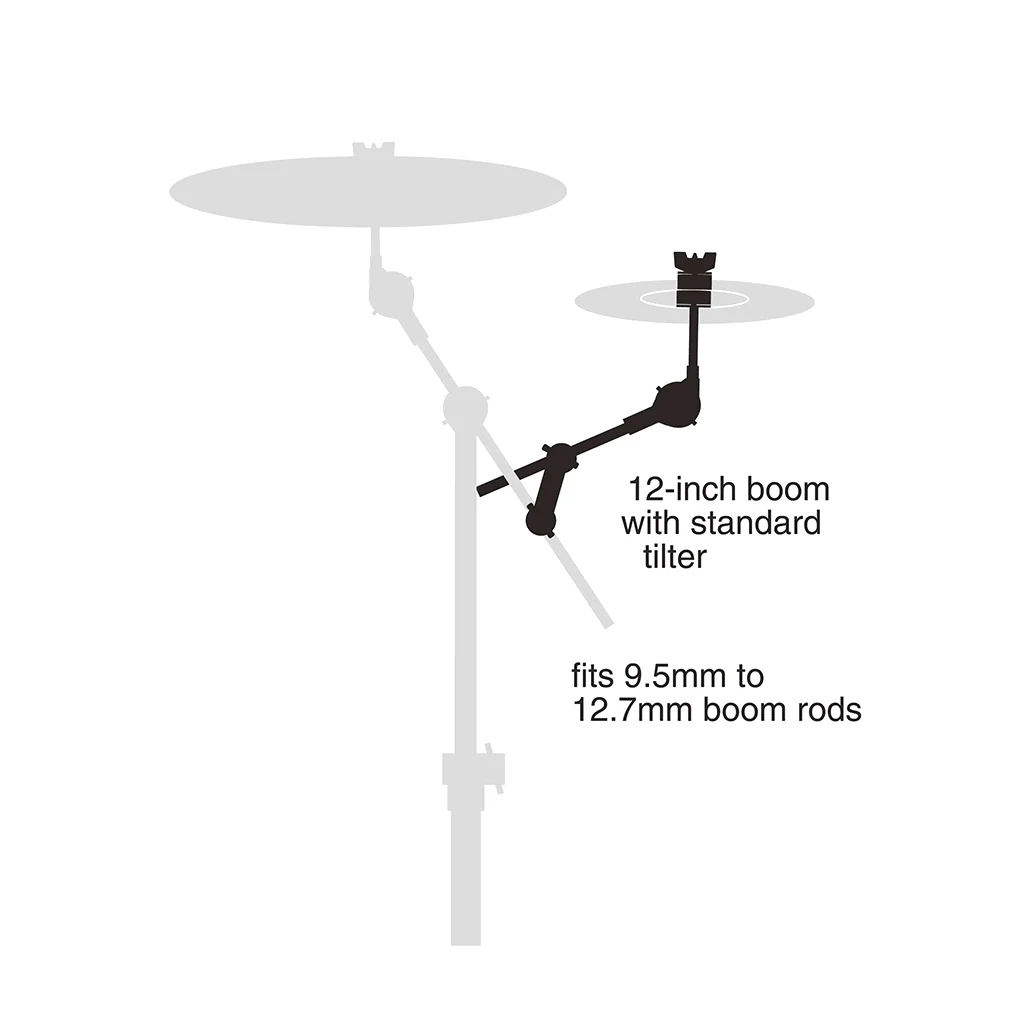 Gibraltar 12" Cymbal Arm with Rotating Boom Rod Clamp - Image 2