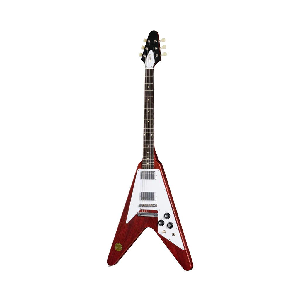 Gibson 1971 Flying V Medallion Reissue Electric Guitar - Medallion Cherry - Image 3