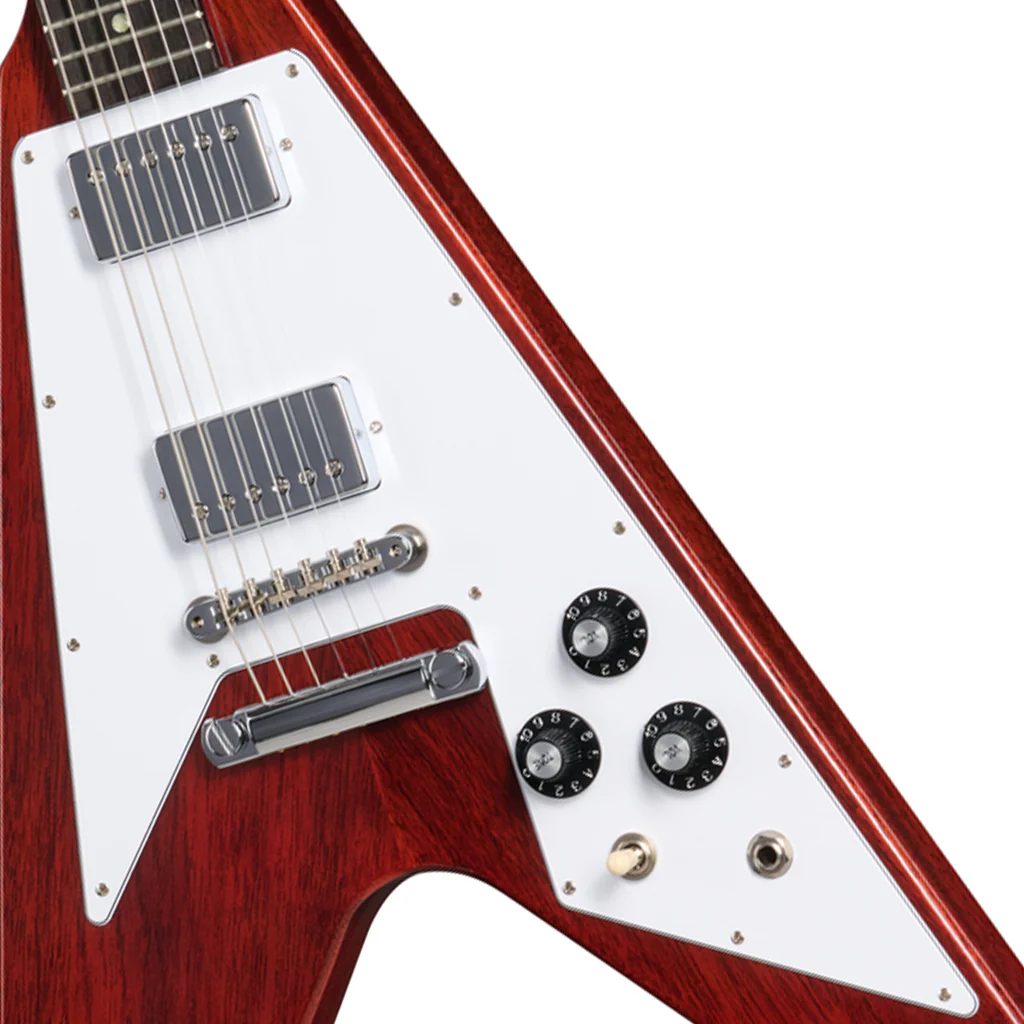 Gibson 1971 Flying V Medallion Reissue Electric Guitar - Medallion Cherry - Image 7