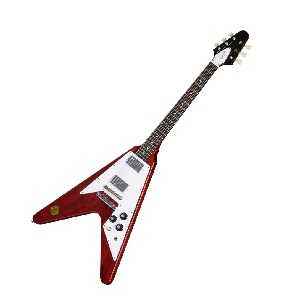 Gibson 1971 Flying V Medallion Reissue Electric Guitar - Medallion Cherry - Image 8