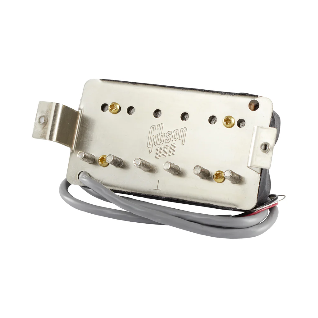 Gibson 498T Hot Alnico Treble Alnico V Bridge Humbucker 4-Conductor Double Black Pickup - Image 2