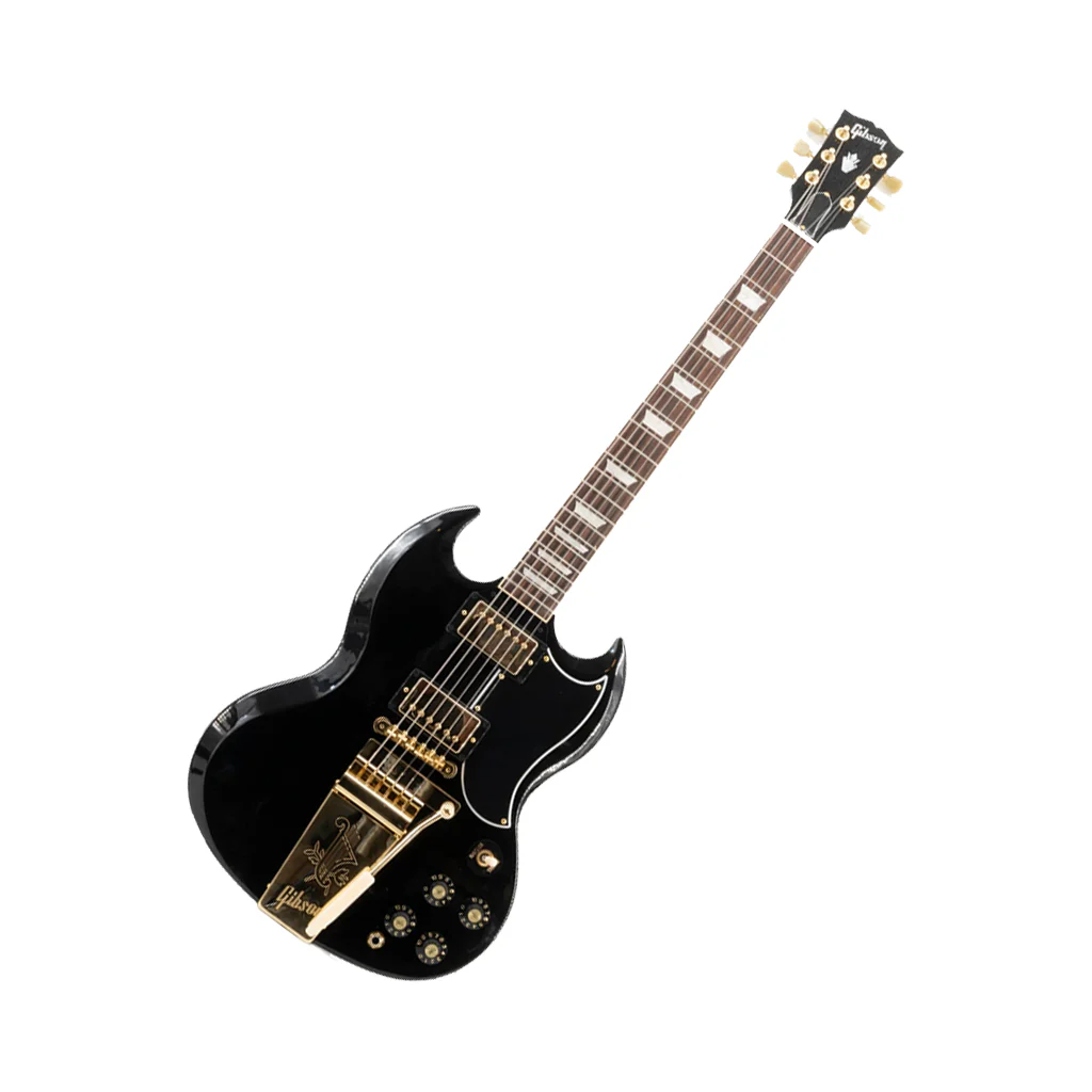 Gibson 61 SG Standard Maestro Limited Edition Electric Guitar - Ebony w/Gold Hardware - Image 7