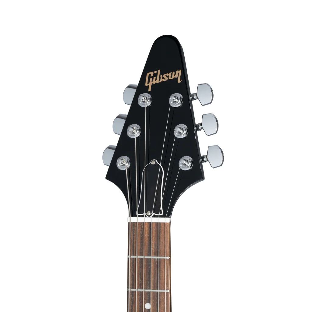 Gibson 80s Flying V Electric Guitar - Ebony - Image 5