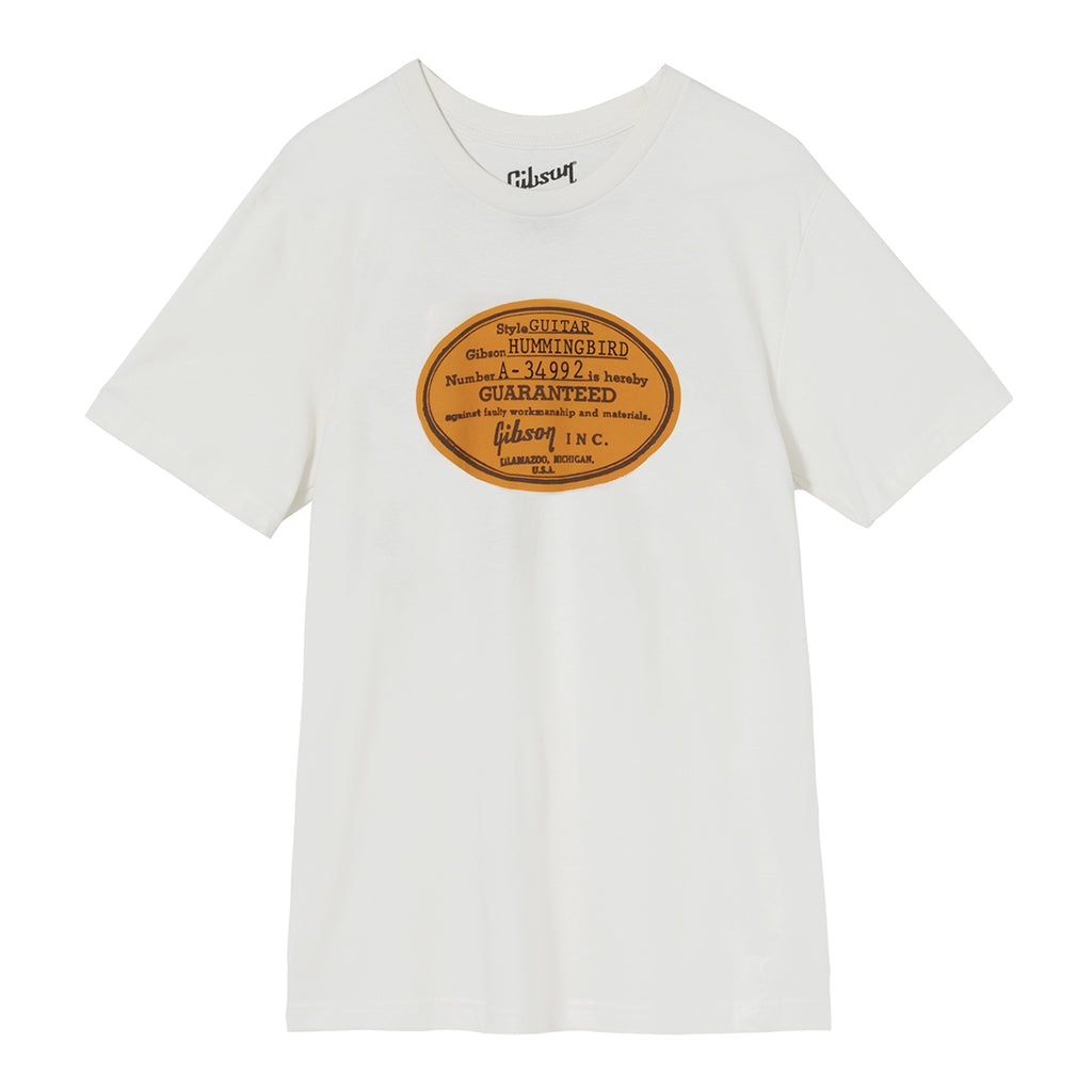 Gibson Acoustic Label Tee Vintage White 2XL