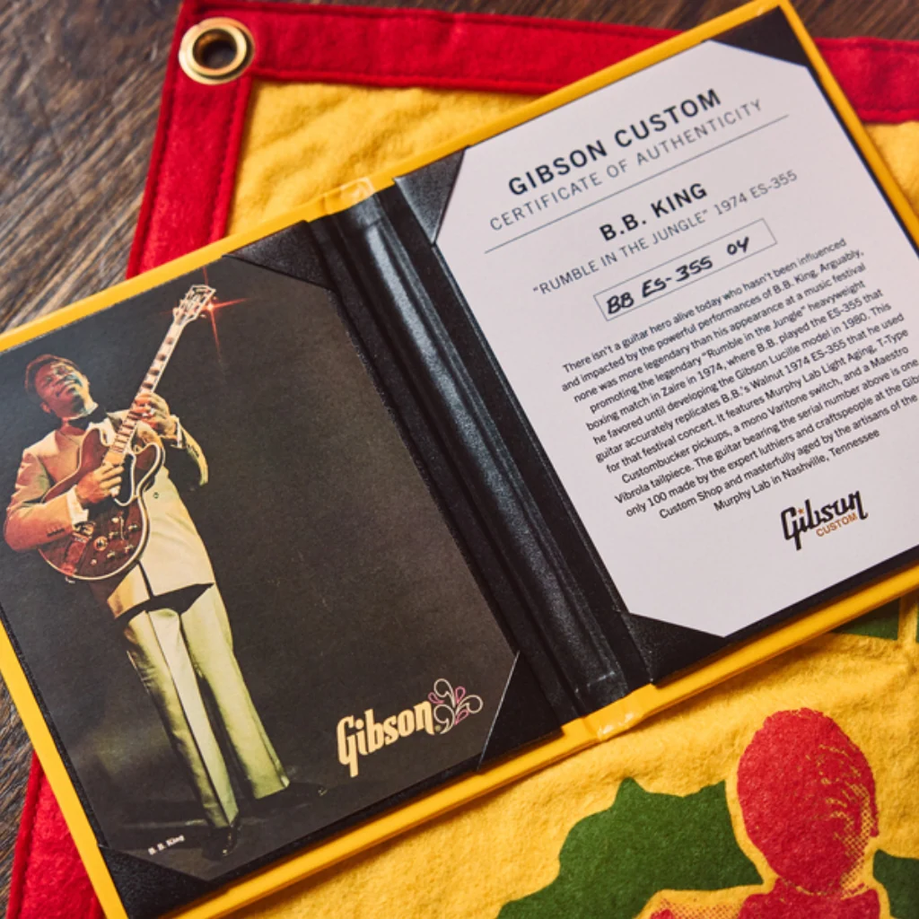 Gibson B.B. King Rumble in the Jungle 74 ES355 - Walnut - Image 9