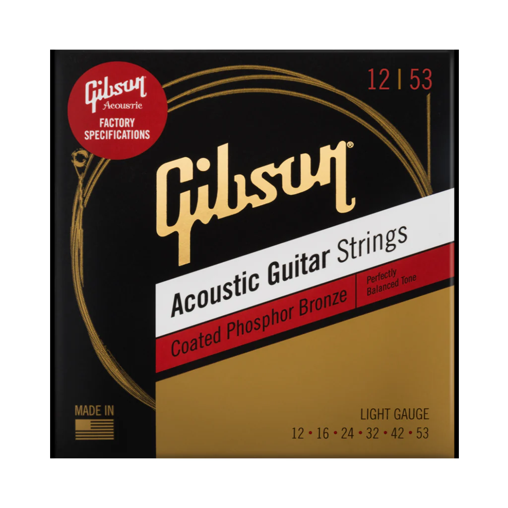 Gibson Coated Phosphor Bronze Acoustic Gutar Strings 12-53