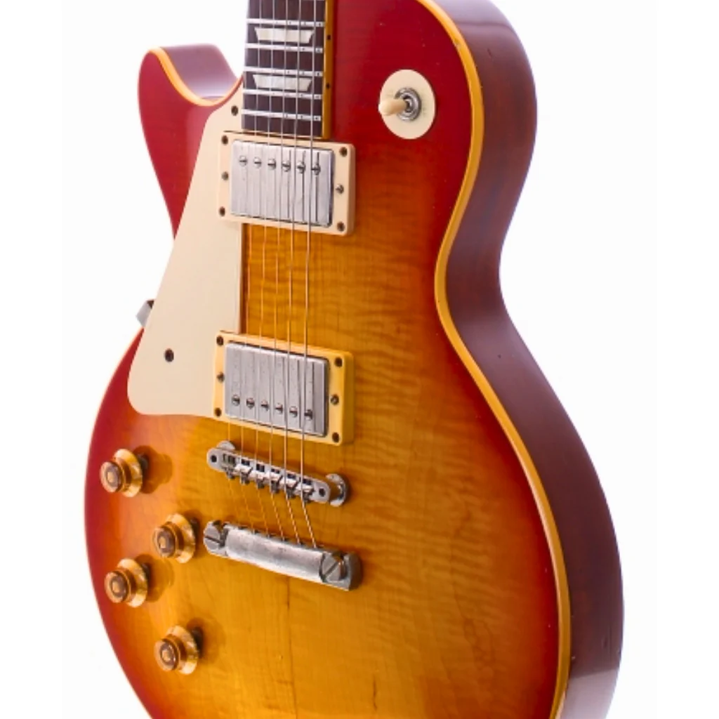 Gibson Custom Shop 59 Les Paul Standard Left Handed - Washed Cherry Burst - Image 6