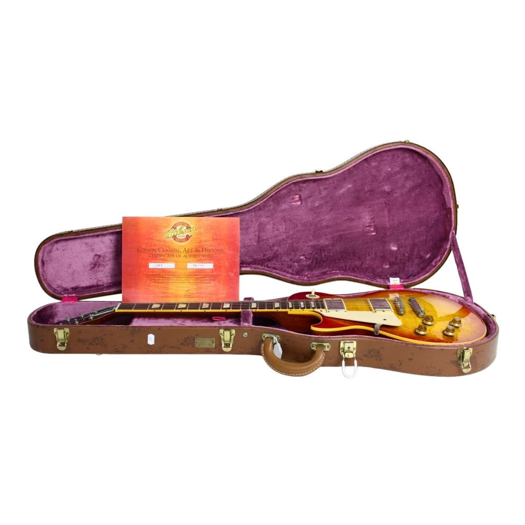 Gibson Custom Shop 59 Les Paul Standard Left Handed - Washed Cherry Burst - Image 7