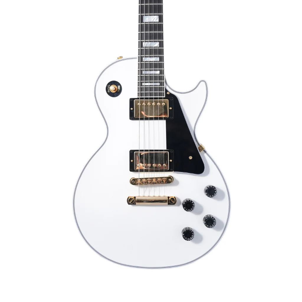 Gibson Custom Shop Les Paul Custom Electric Guitar - Alpine White - Image 2