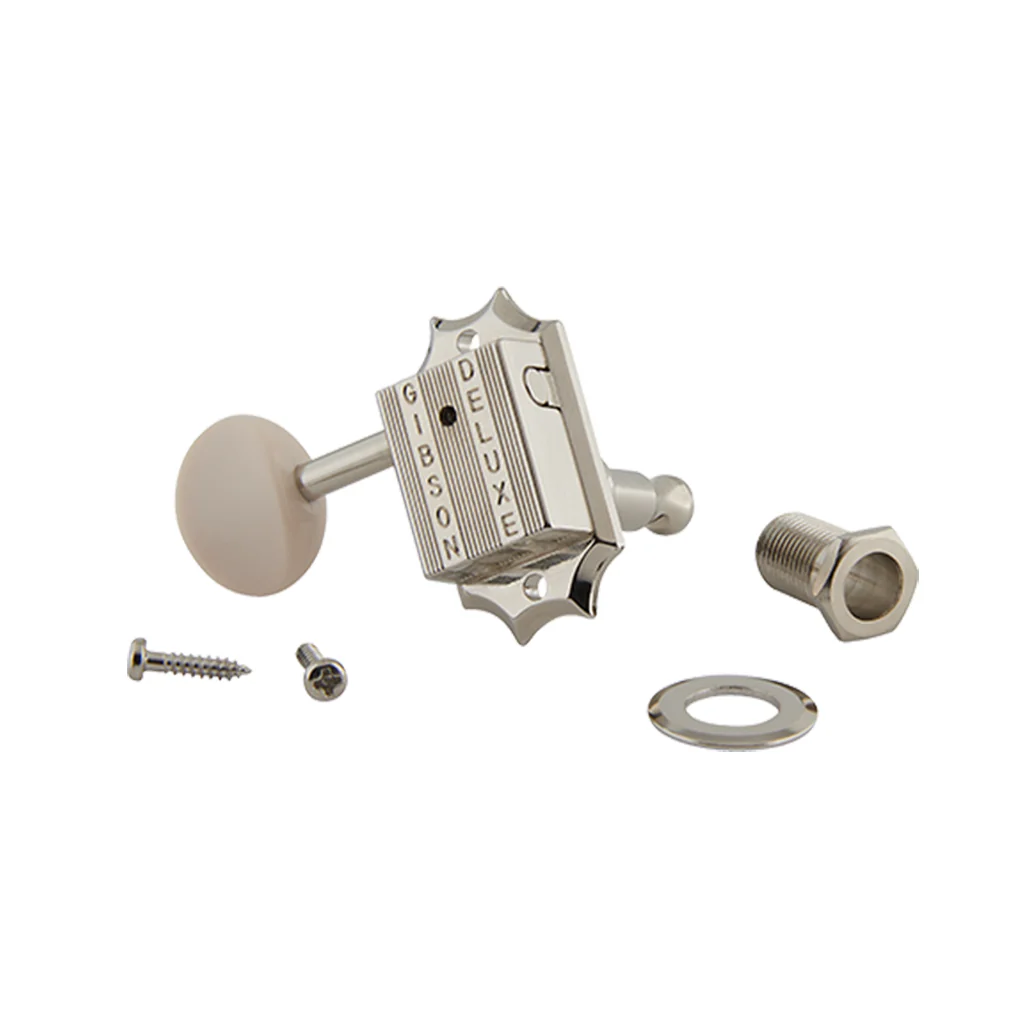 Gibson - Deluxe White Button Tuner Set - Vintage Nickel - Image 2