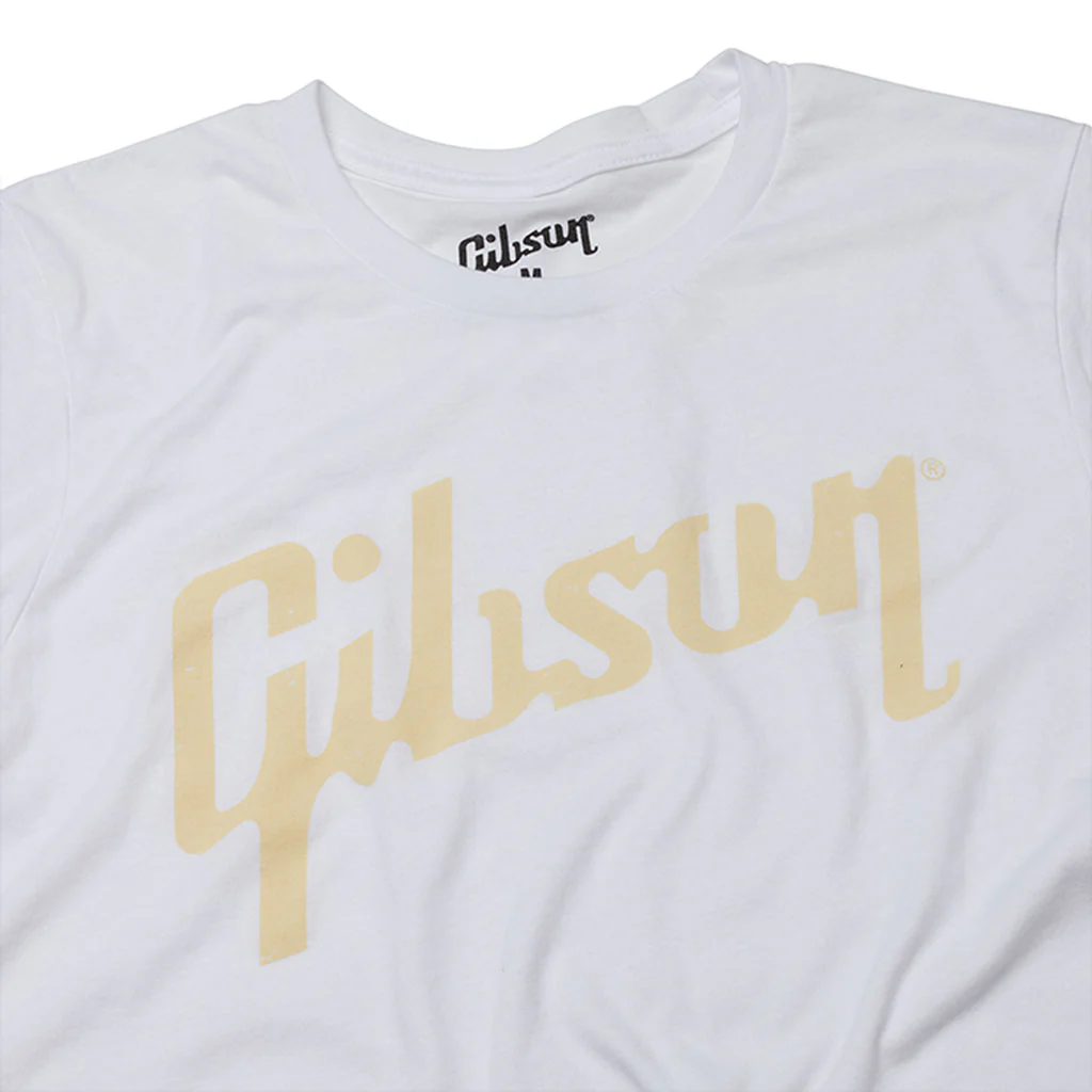 Gibson Distressed Logo Tee White - Medium - Image 2