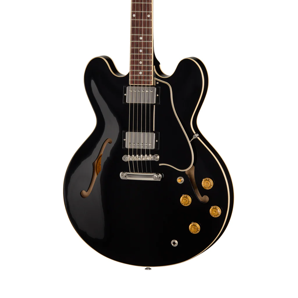 Gibson ES-335 50s Semi-Hollow Electric Guitar - Ebony - Image 2