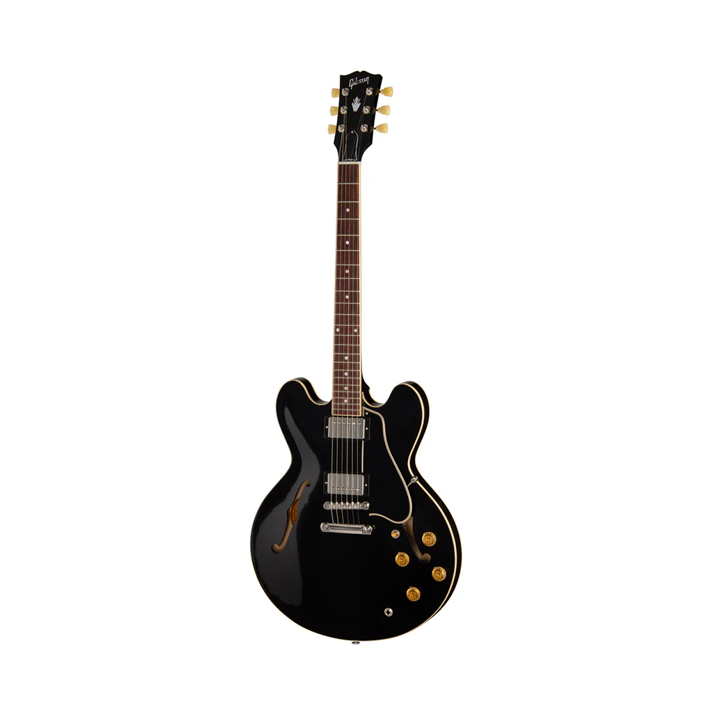 Gibson ES-335 50s Semi-Hollow Electric Guitar - Ebony - Image 4
