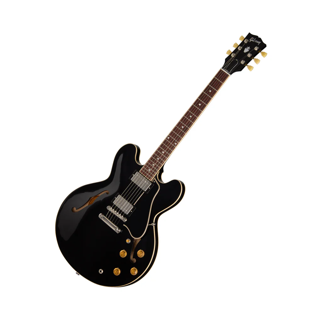 Gibson ES-335 50s Semi-Hollow Electric Guitar - Ebony - Image 9