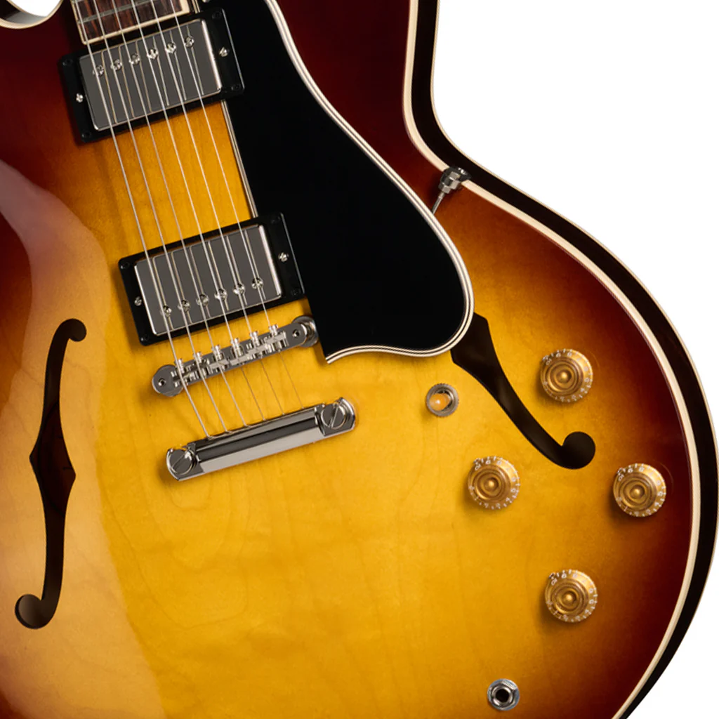 Gibson ES-335 50s Semi-Hollow Electric Guitar - Vintage Tobacco Burst - Image 8