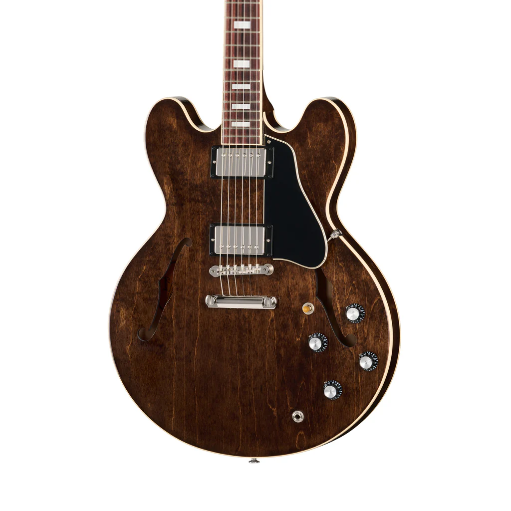 Gibson ES-335 60s Semi-Hollow Electric Guitar - Dark Walnut - Image 2
