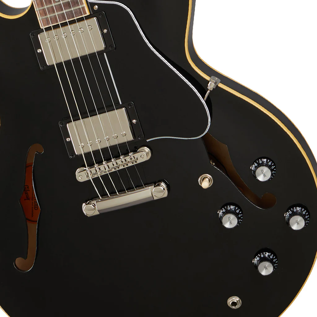 Gibson - ES-335 Electric Guitar - Vintage Ebony - Image 6