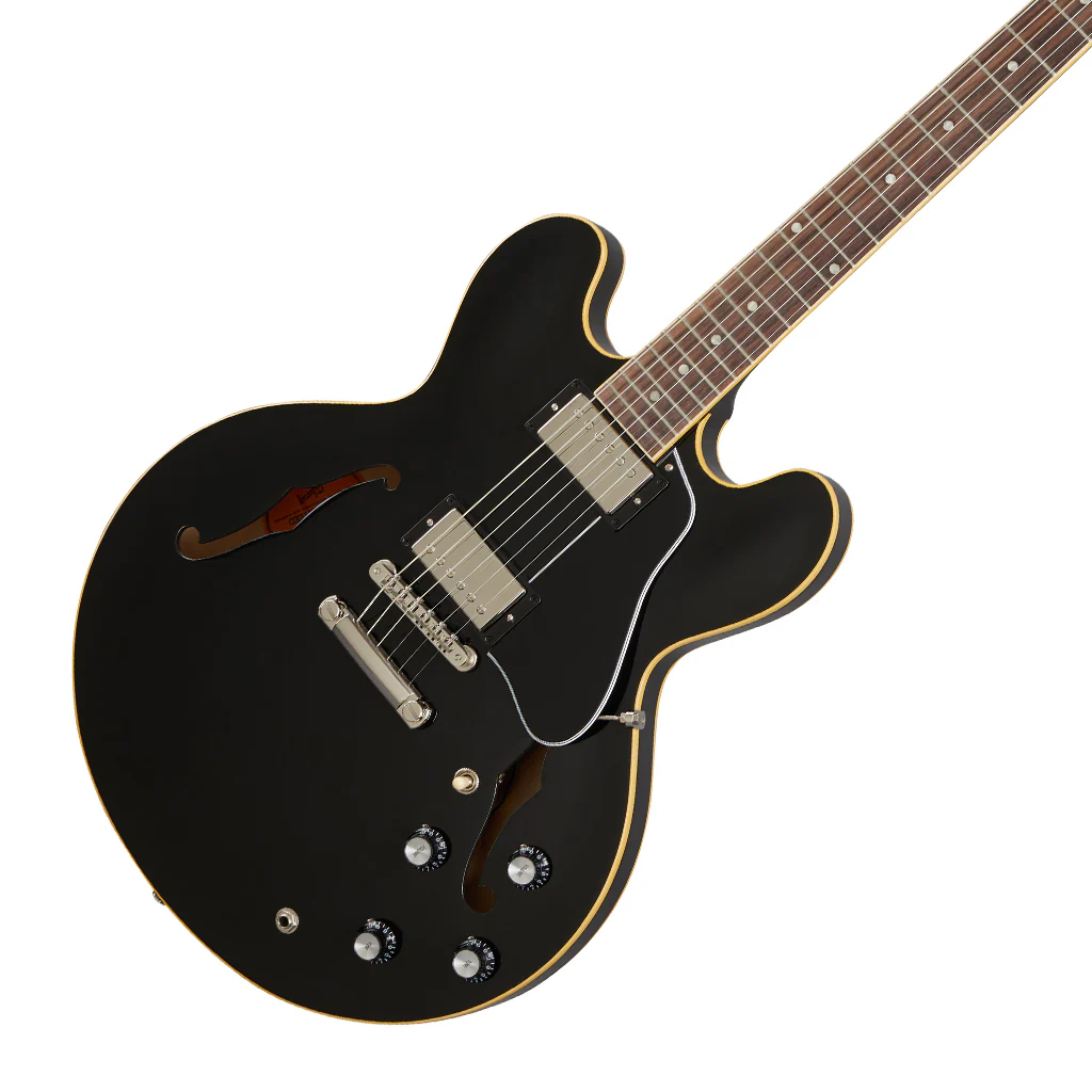 Gibson - ES-335 Electric Guitar - Vintage Ebony - Image 7