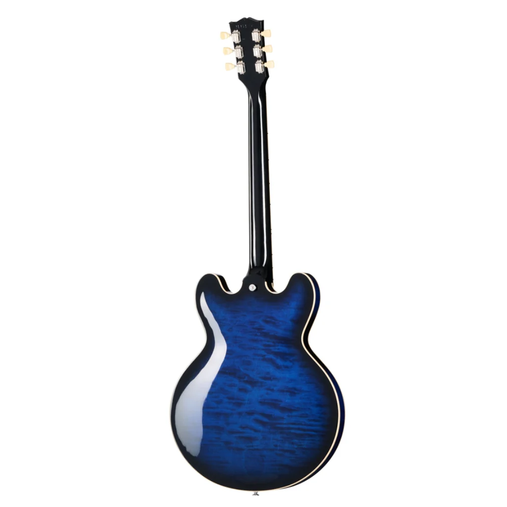Gibson ES-335 Figured Semi-Hollowbody Electric Guitar - Deep Ocean Burst - Image 3