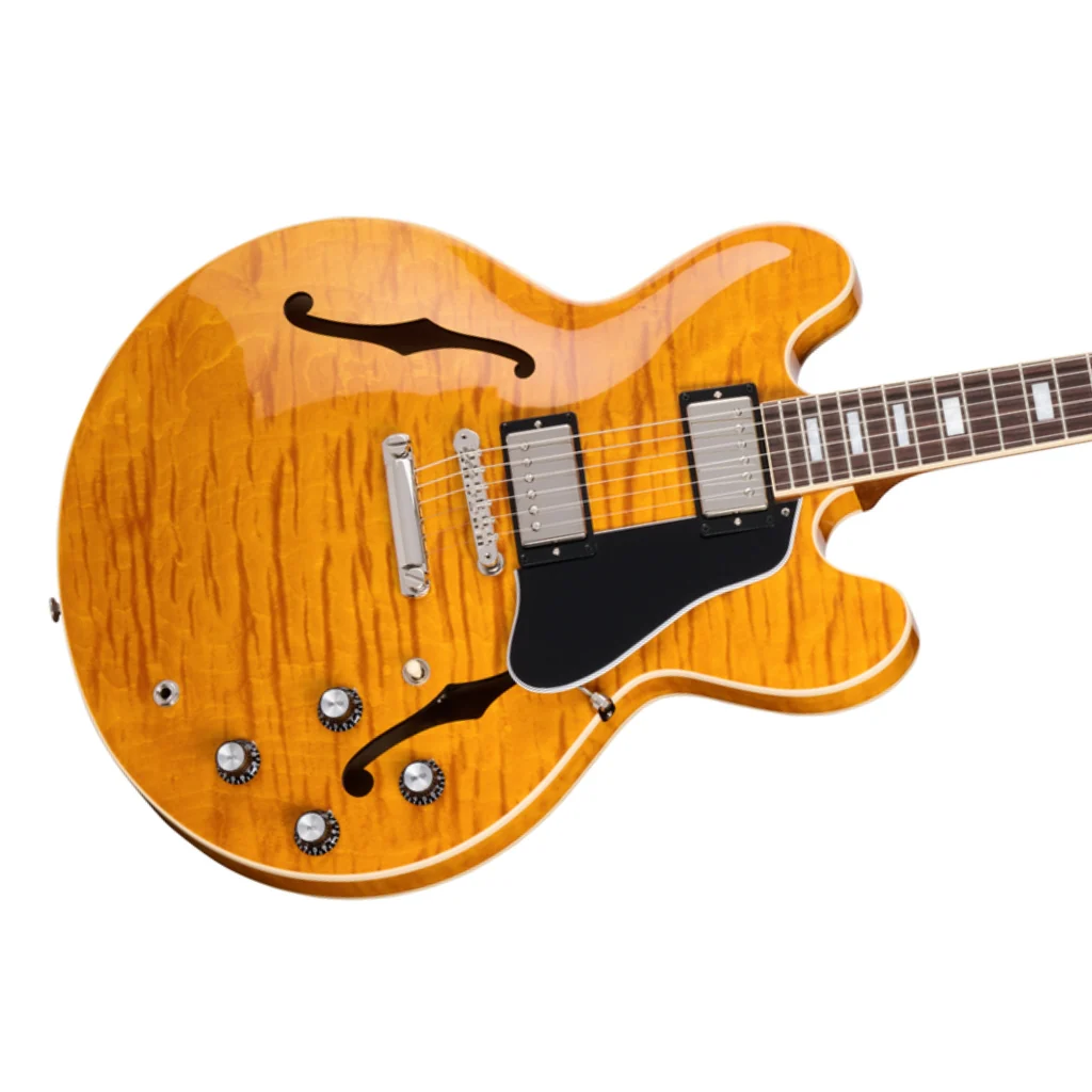 Gibson ES-335 Figured Semi-Hollowbody Electric Guitar - Honey Amber - Image 8