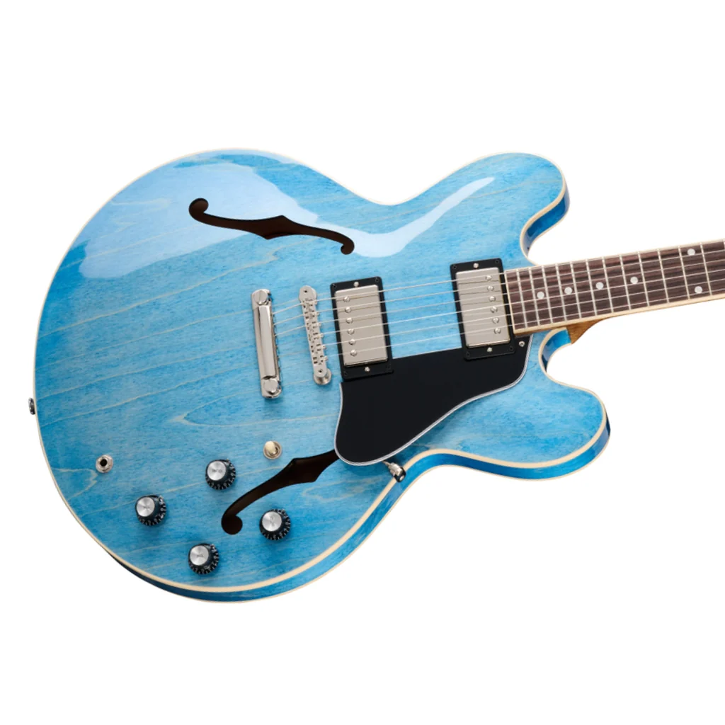 Gibson ES-335 Semi-Hollowbody Electric Guitar - Ocean Blue - Image 8