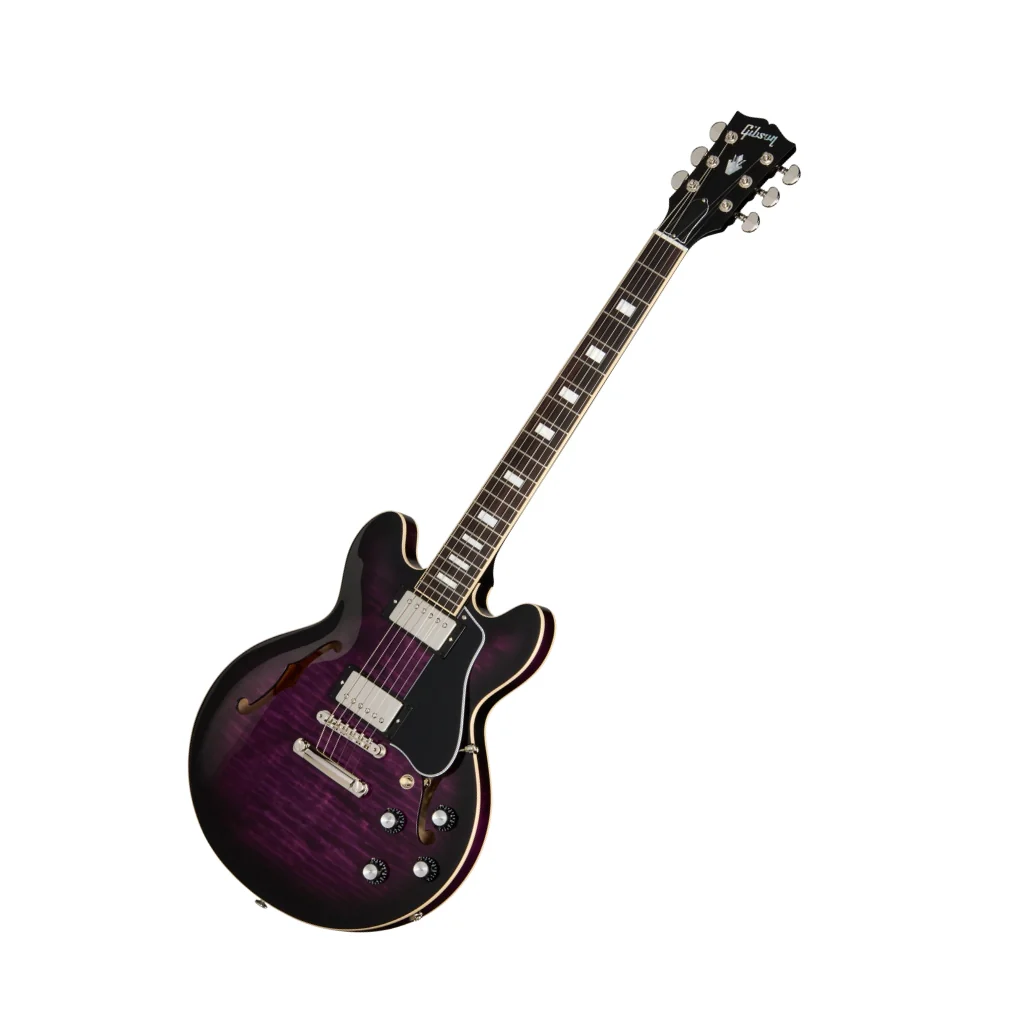 Gibson ES-339 Figured Semi-Hollow Electric Guitar - Dark Purple Burst - Image 7