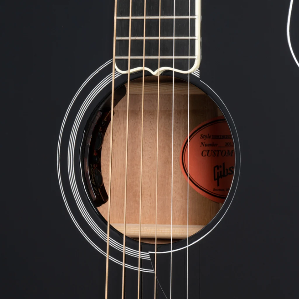 Gibson Hummingbird Custom Ebony Acoustic Guitar - Image 7