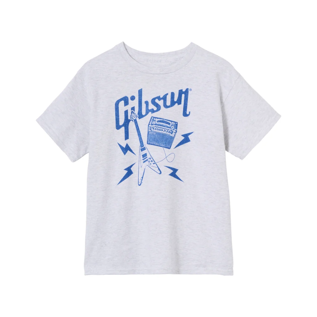 Gibson Kid'S Flying V Tee Gray - Large