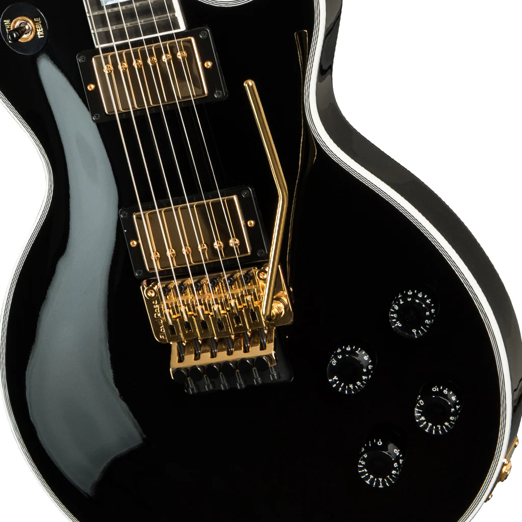 Gibson Les Paul Axcess Custom Ebony (Gold Hardware) - Floyd Rose - Image 6
