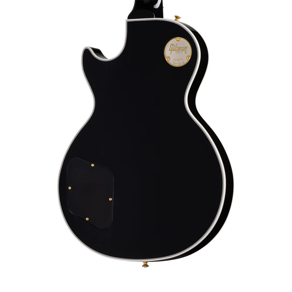 Gibson Les Paul Custom Long Scale Electric Guitar - Ebony - Image 2