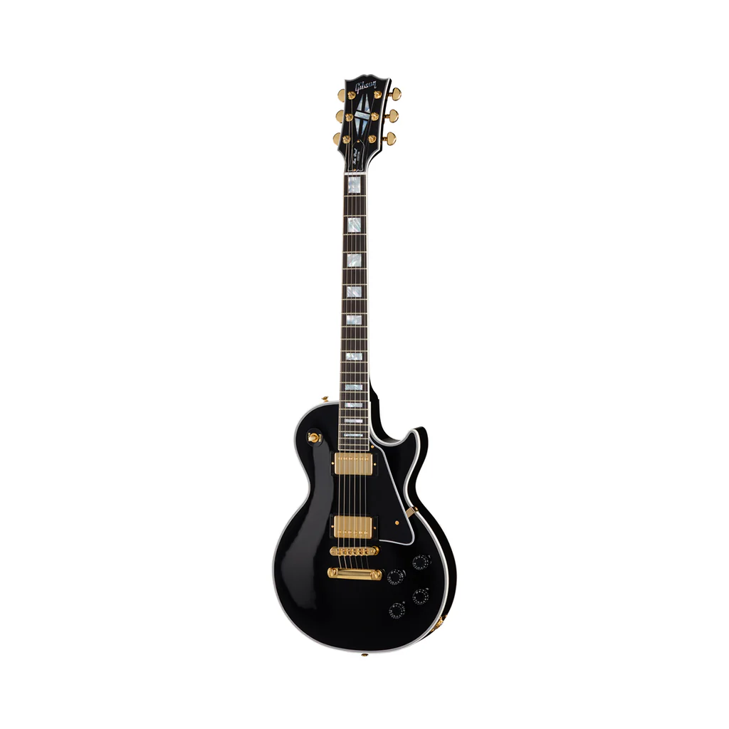 Gibson Les Paul Custom Long Scale Electric Guitar - Ebony - Image 3