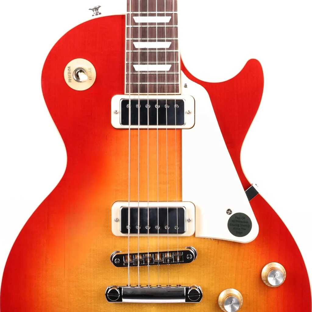 Gibson Les Paul Deluxe 70s Electric Guitar - 70s Cherry Sunburst - Image 7