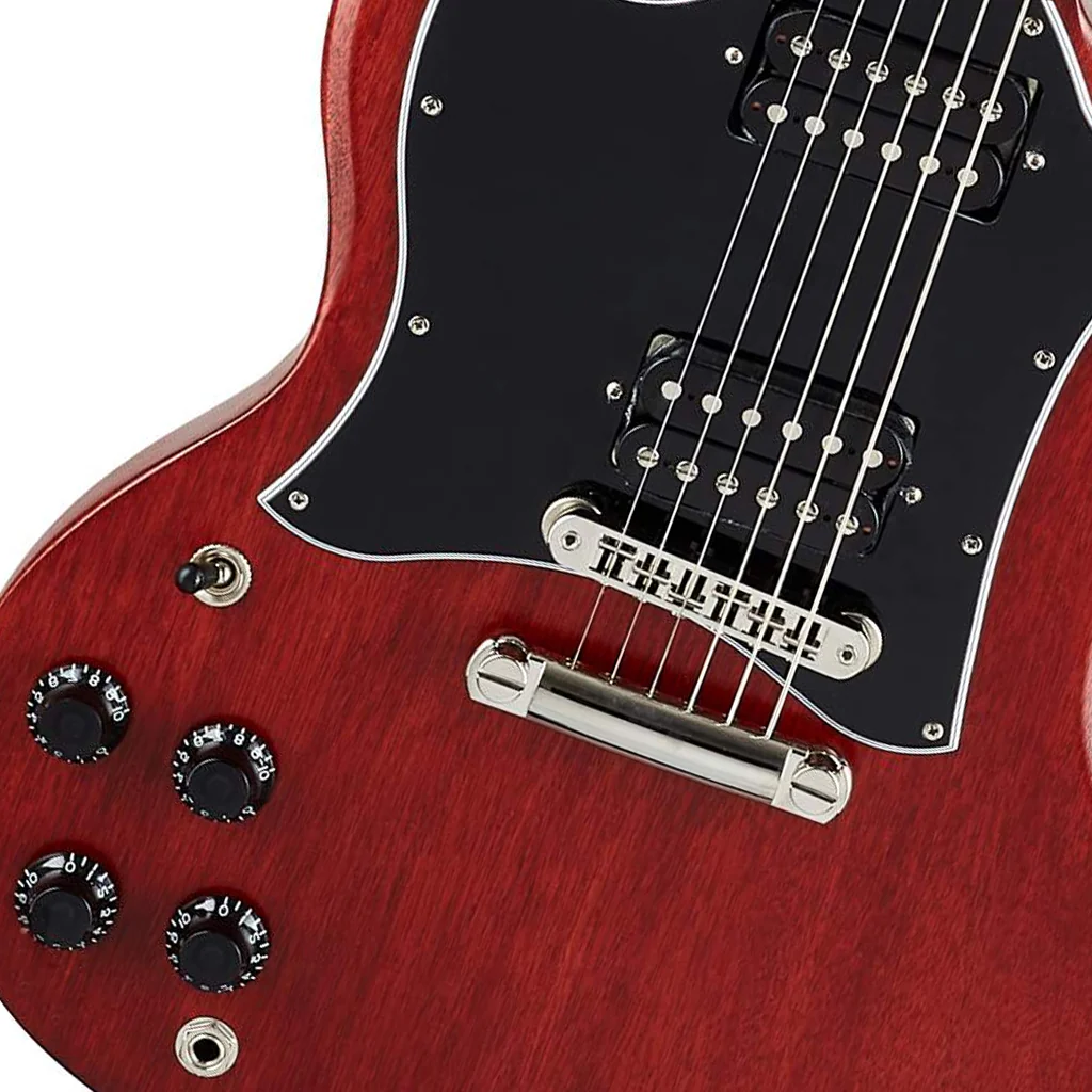 Gibson SG Tribute Satin Left Handed Electric Guitar - Vintage Cherry - Image 4