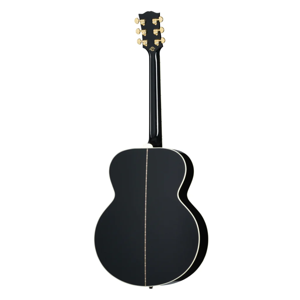 Gibson SJ200 Custom Ebony Acoustic Guitar - Image 3