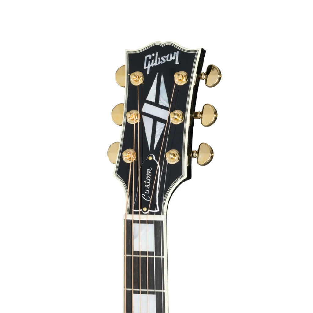 Gibson SJ200 Custom Ebony Acoustic Guitar - Image 4