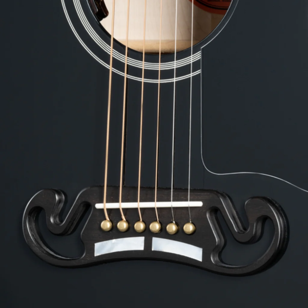 Gibson SJ200 Custom Ebony Acoustic Guitar - Image 7