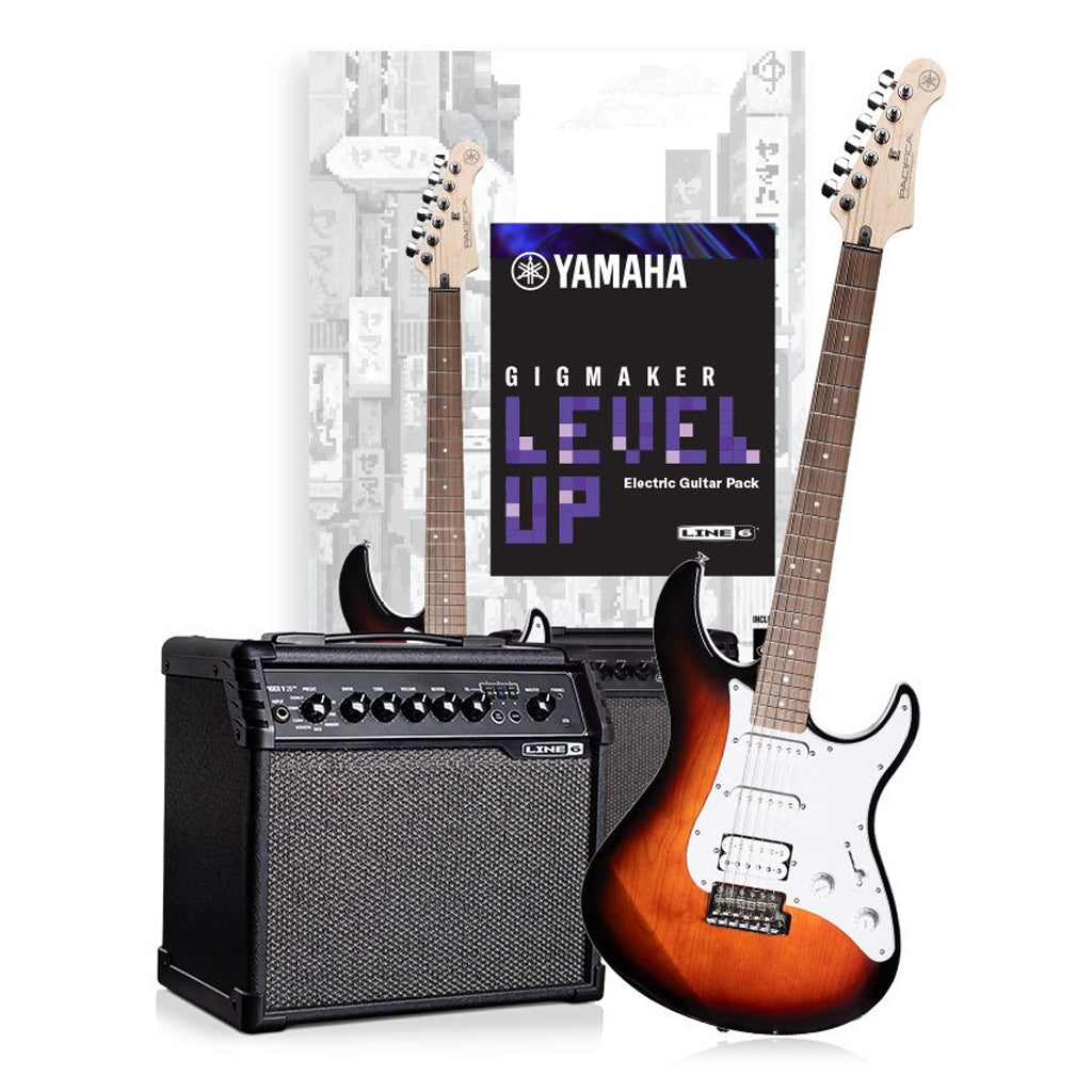 Yamaha GIGMAKER LEVEL UP - Old Violin Sunburst Electric Guitar Pack