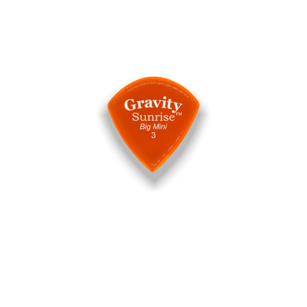 Gravity Picks Sunrise Big Mini 3mm Polished Orange
