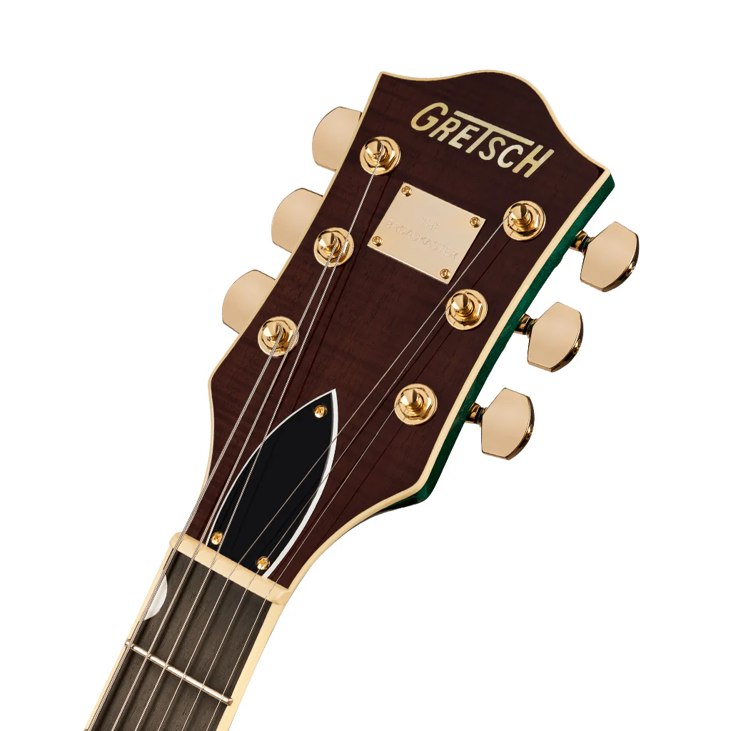 Gretsch Broadkaster Jr. LX Figured Center Block w/String-Thru Bigsby & Gold Hardware Ebony Fingerboard - Tropic Aura - Image 5