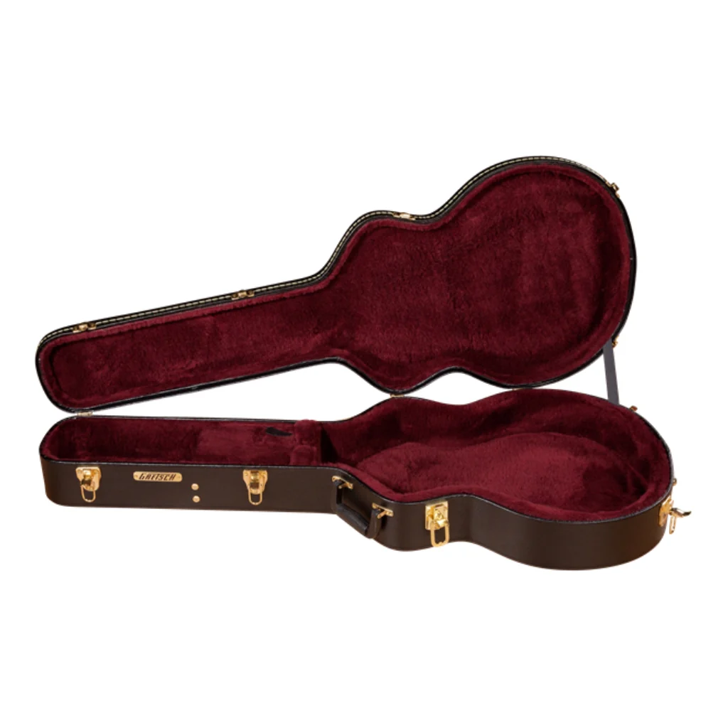 Gretsch Falcon Hollow Body Ebony Fingerboard with String Thru Bigsby and Gold Hardware - White - Image 9