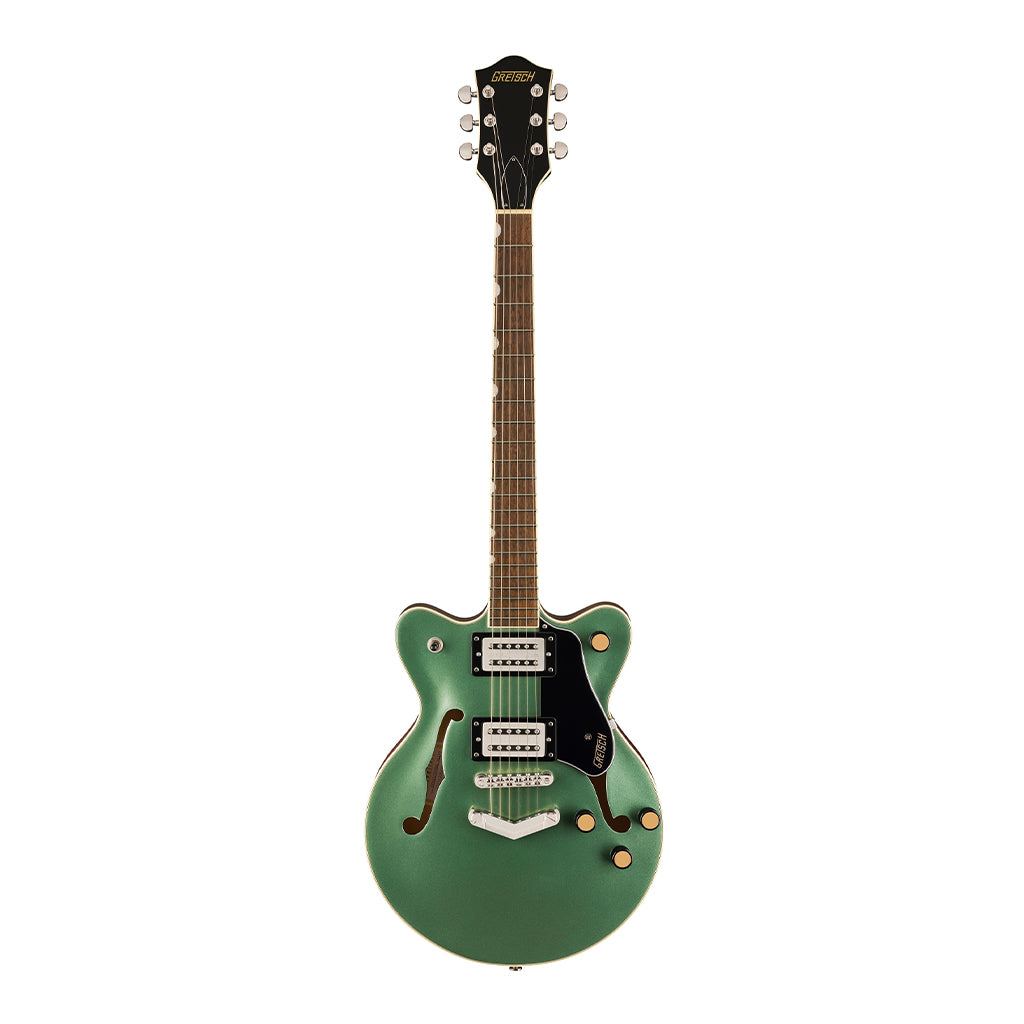 Gretsch G2655 Streamliner Center Block Jr. Double-Cut with V-Stoptail and Laurel Fingerboard - Steel Olive - Image 2