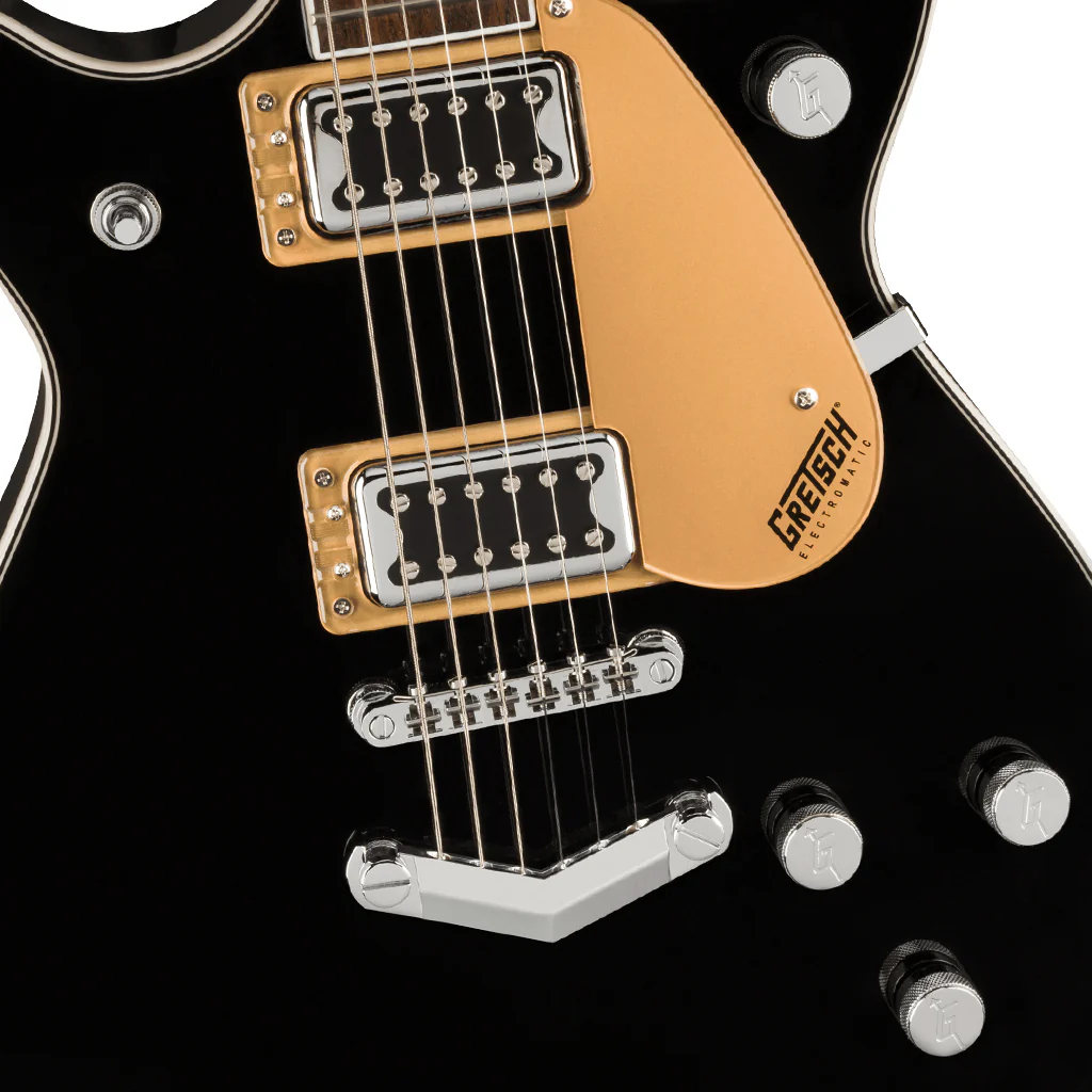 Gretsch G5222 Electromatic® Double Jet™ BT with V-Stoptail, Laurel Fingerboard, Black - Image 6