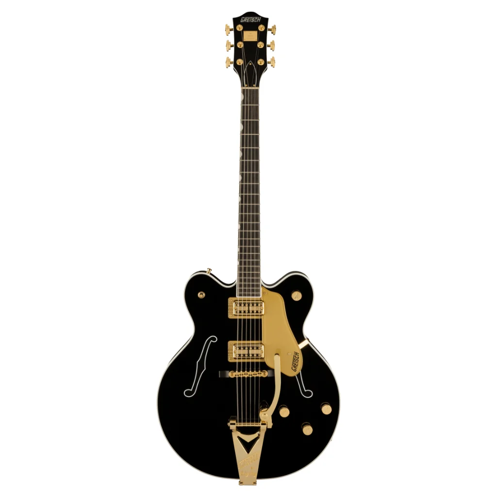 Gretsch - G6122TG Players Edition Country Gentleman® Hollow Body with String-Thru Bigsby® and Gold Hardware - Black - Image 2