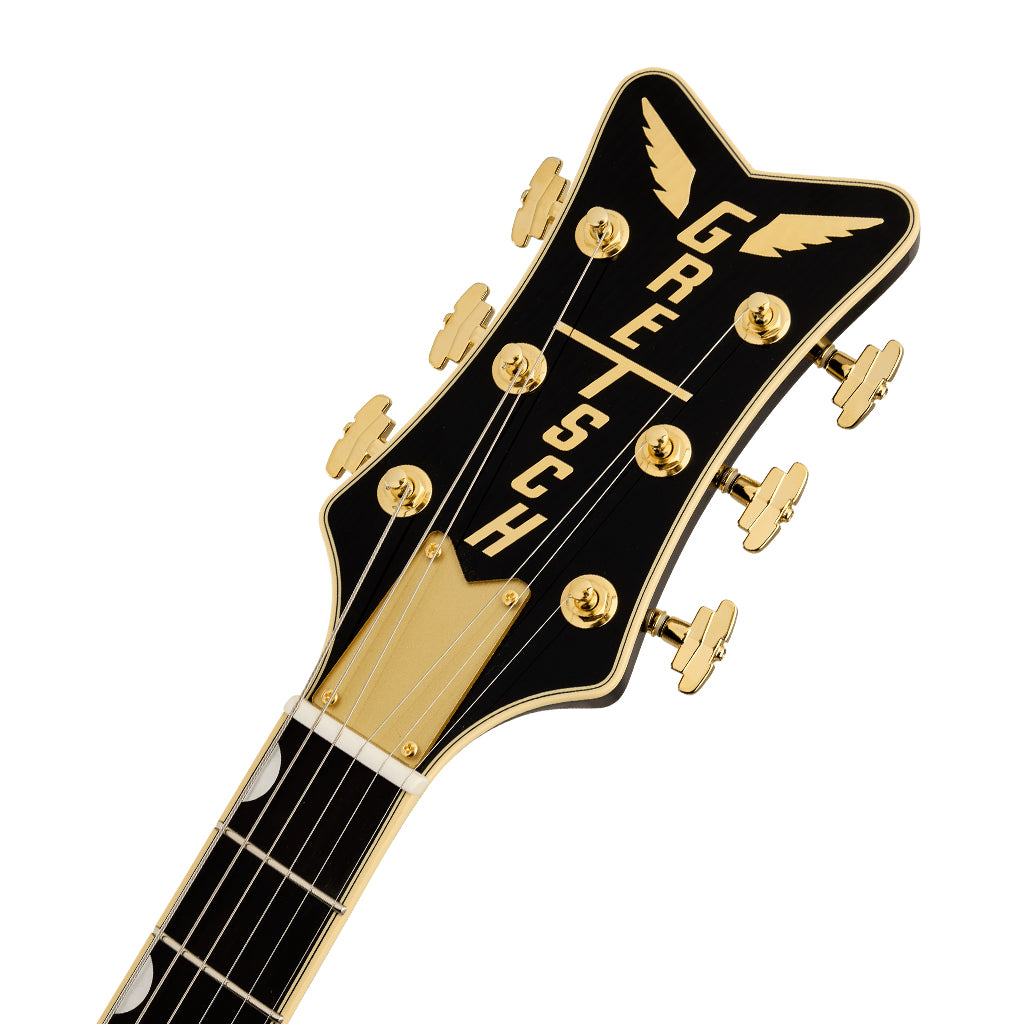 Gretsch G6134TG Limited Edition Paisley Penguin with String Thru Bigsby Ebony Fingerboard Gold Paisley - Image 4