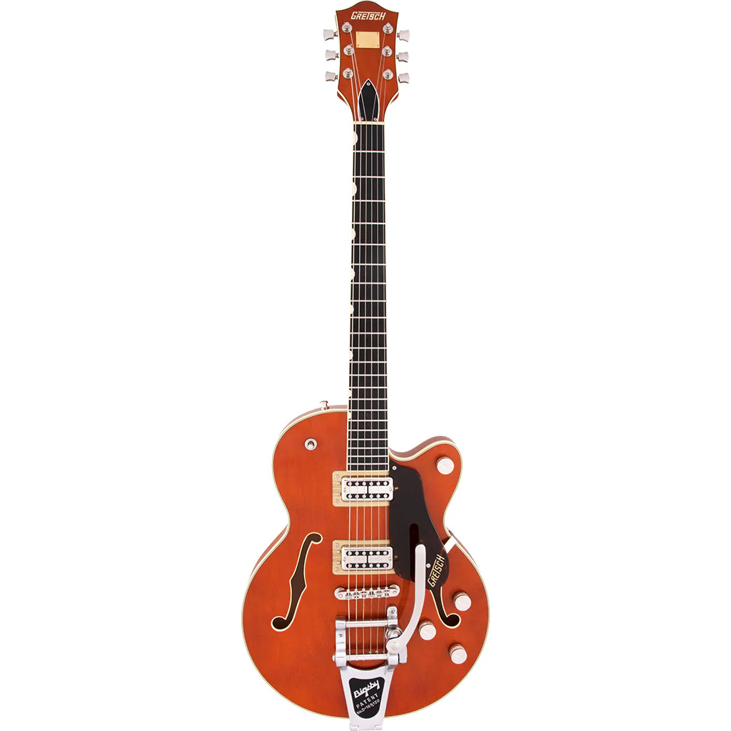 Gretsch - G6659T Players Edition Broadkaster® Jr. Center Block Single-Cut with String-Thru Bigsby®, Ebony Fingerboard, Roundup Orange - Image 2